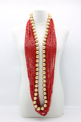 Next Pashmina & Round Beads Necklaces Set - Jianhui London