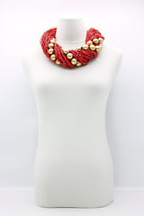 Next Pashmina & Round Beads Necklaces Set - Jianhui London