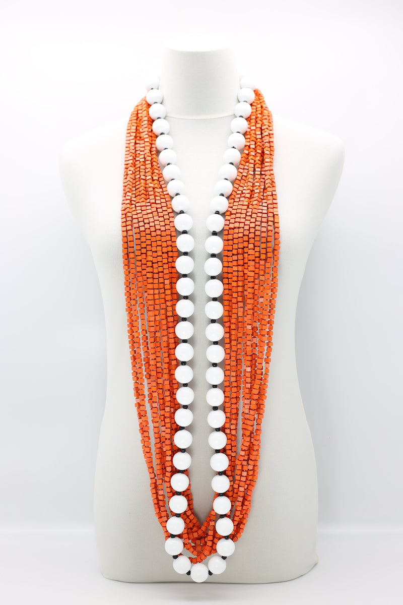 Next Pashmina & Round Beads Necklaces Set - Jianhui London