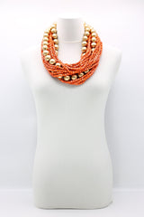 Next Pashmina & Round Beads Necklaces Set - Jianhui London