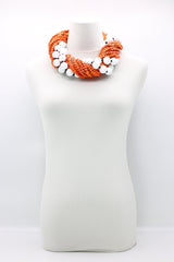 Next Pashmina & Round Beads Necklaces Set - Jianhui London