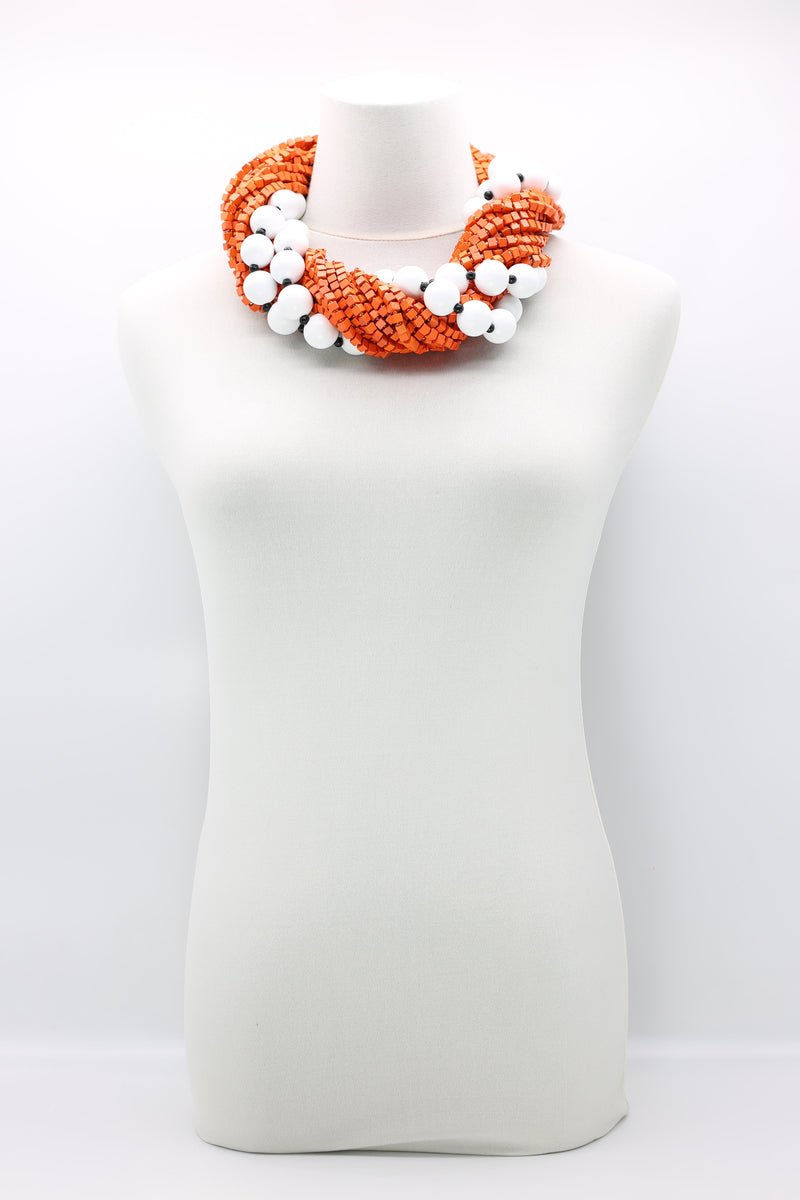 Next Pashmina & Round Beads Necklaces Set - Jianhui London