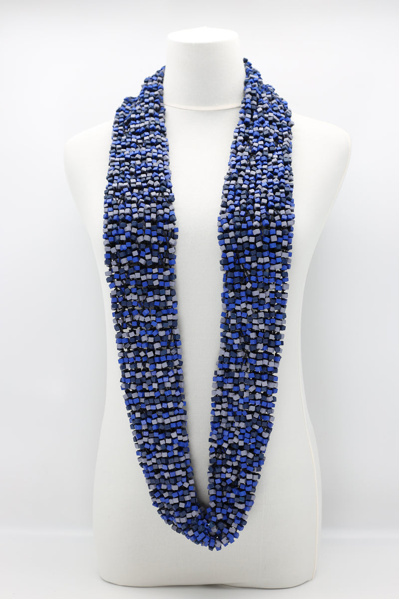 MIX COLOUR PASHMINA FISHNET INFINITY SCARF - LARGE - Jianhui London