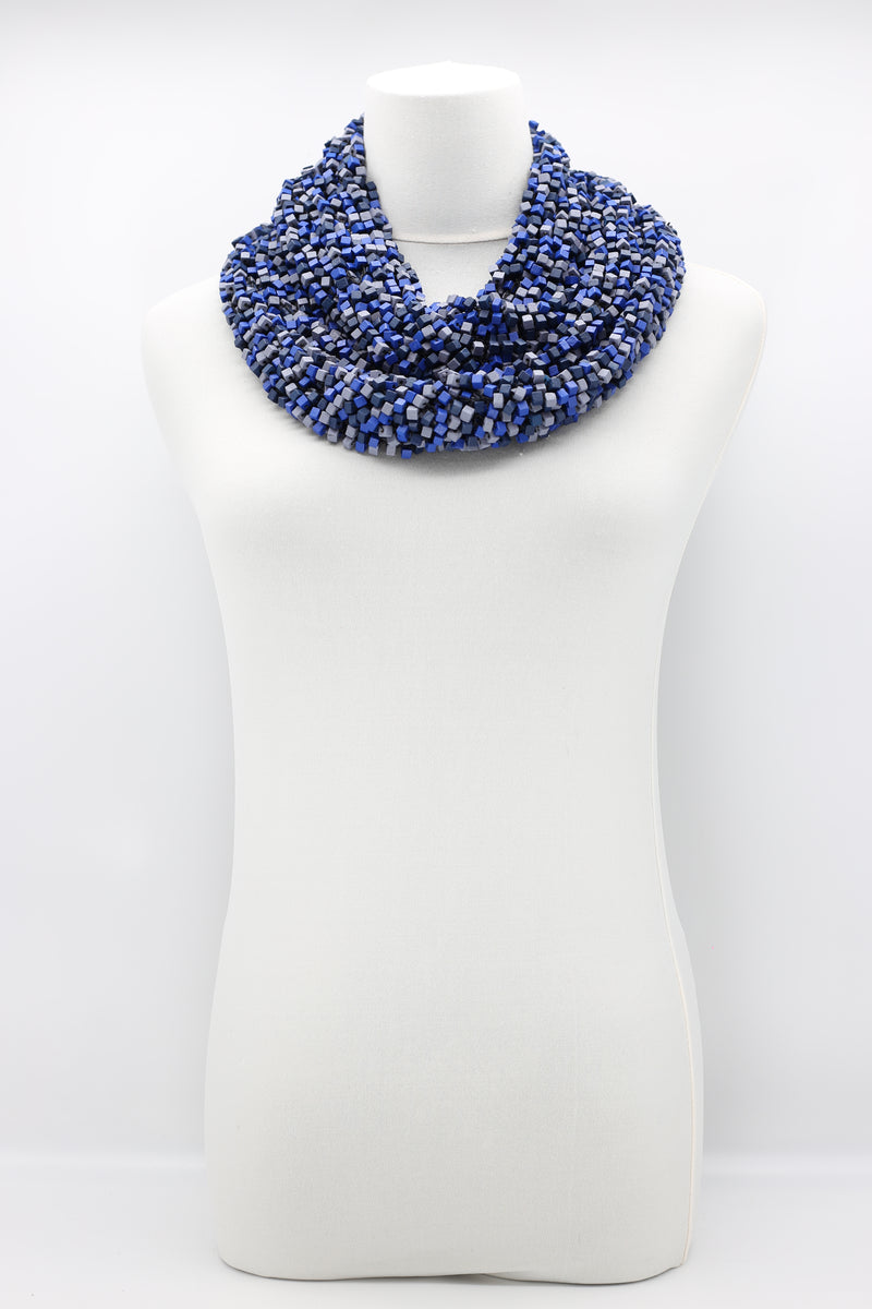 MIX COLOUR PASHMINA FISHNET INFINITY SCARF - LARGE - Jianhui London