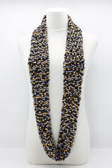 MIX COLOUR PASHMINA FISHNET INFINITY SCARF - LARGE - Jianhui London