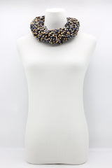 MIX COLOUR PASHMINA FISHNET INFINITY SCARF - LARGE - Jianhui London