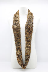 Pashmina Fishnet Infinity Scarf - Large - Hand painted - Jianhui London