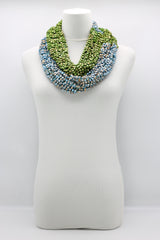 Pashmina Fishnet Infinity Scarf - Large - Hand painted - Jianhui London