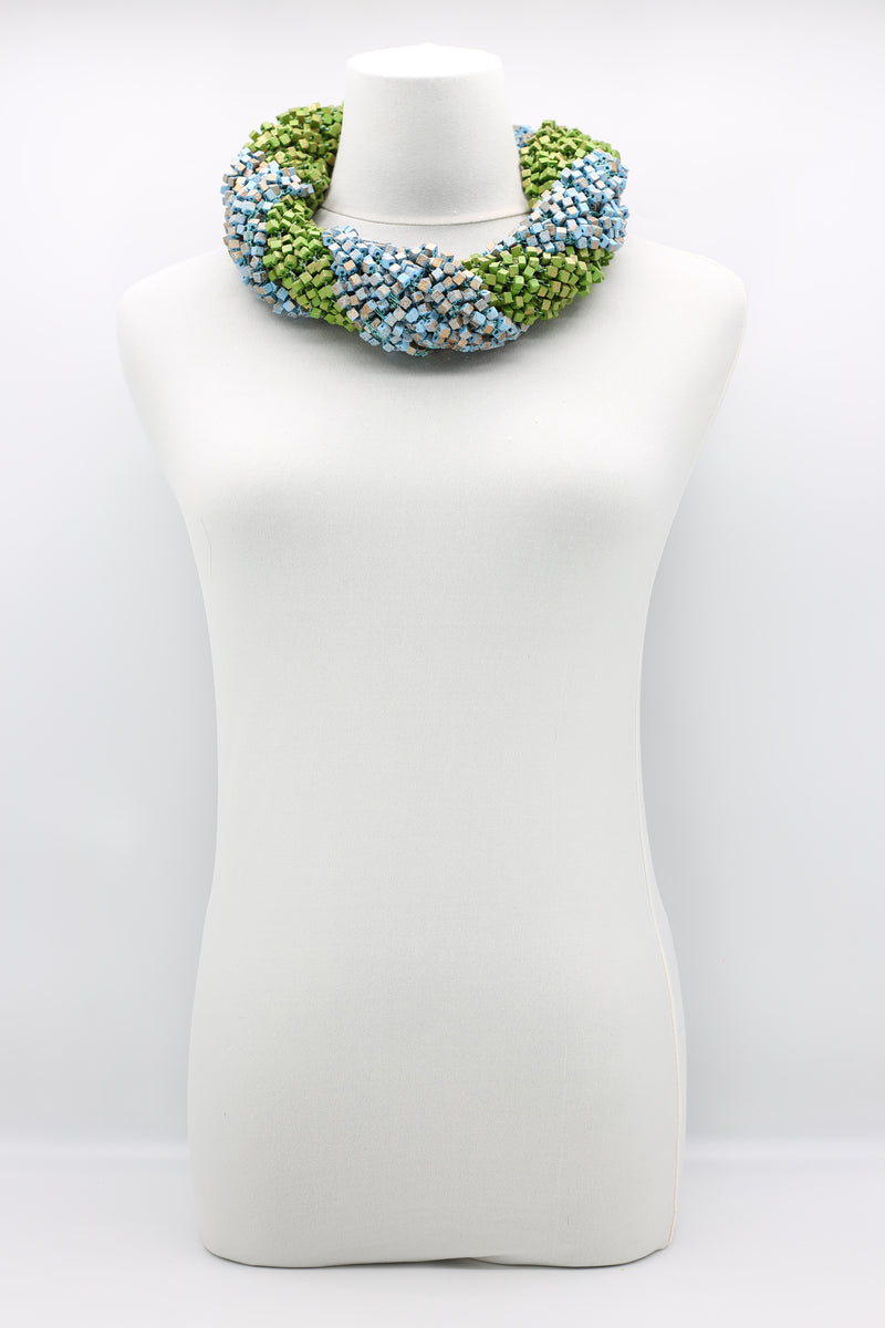 Pashmina Fishnet Infinity Scarf - Large - Hand painted - Jianhui London