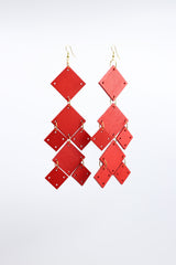 Squares Chandelier Earrings - Jianhui London