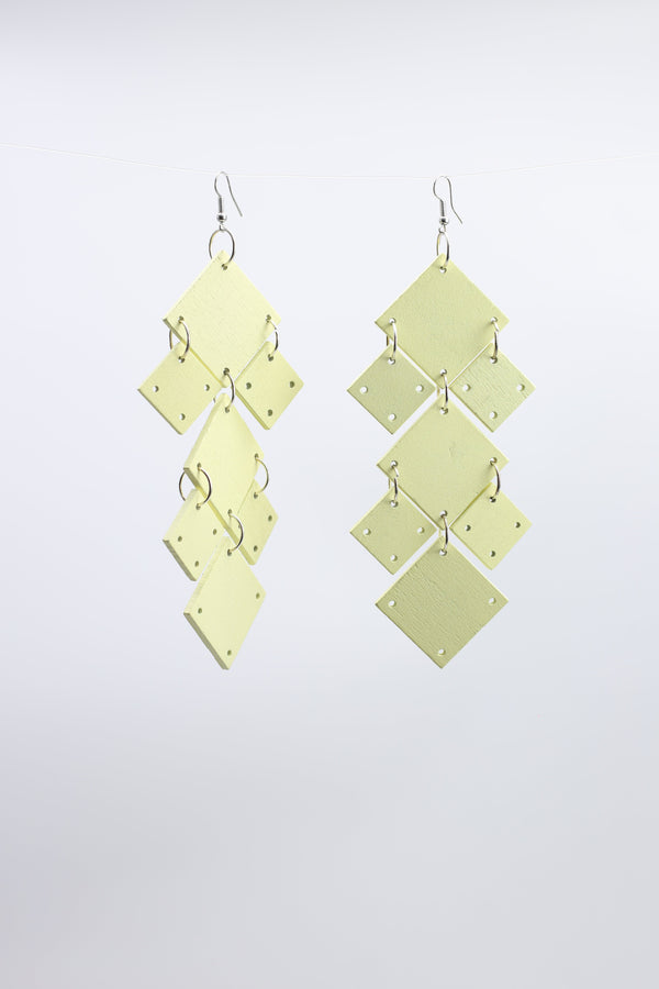 New Squares Chandelier Earrings - Jianhui London