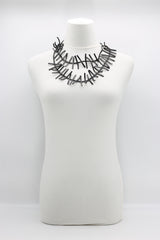 Recycled Leather Fir Necklaces - Hand painted - Jianhui London