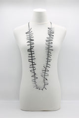 Recycled Leather Fir Necklaces - Hand painted - Jianhui London