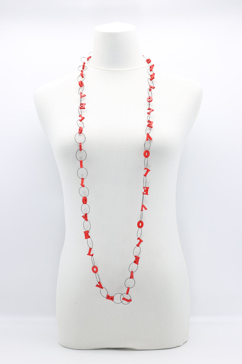 Small LOVE Chain Necklace - Jianhui London