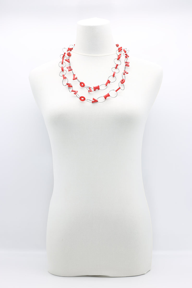 Small LOVE Chain Necklace - Jianhui London