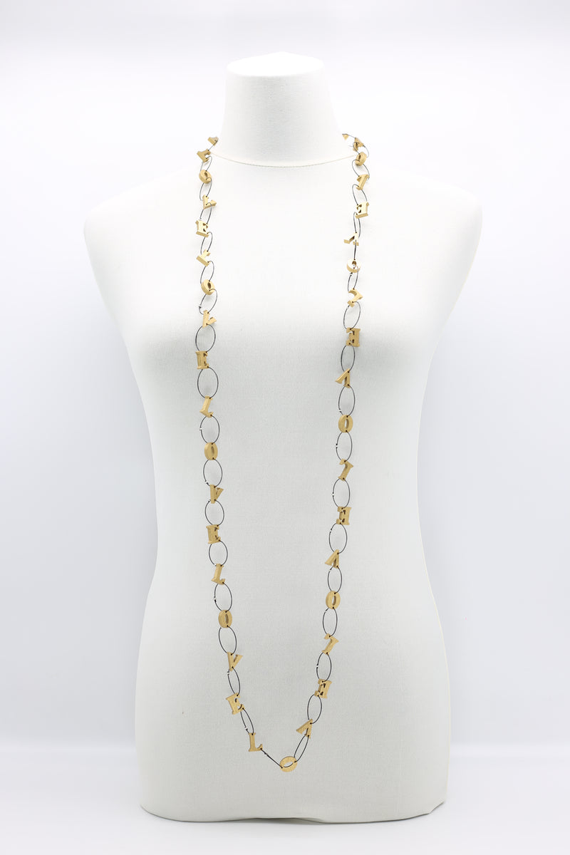 Small LOVE Chain Necklace - Jianhui London