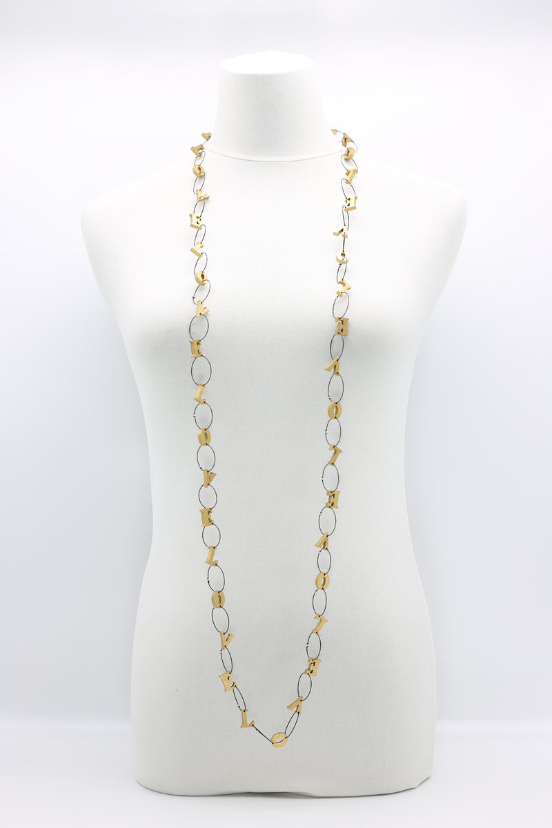 Small LOVE Chain Necklaces Set - Jianhui London