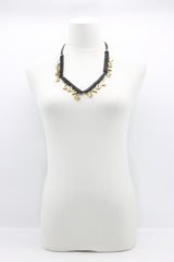 Small LOVE on Leather Strips Necklace - Jianhui London