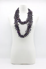 Hand-crocheted Wooden Beads and Rubber Necklaces - Jianhui London