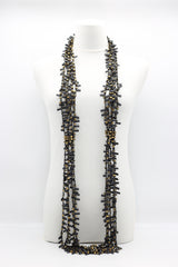 Hand-crocheted Wooden Beads and Rubber Necklaces - Jianhui London