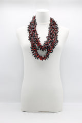 Hand-crocheted Wooden Beads and Rubber Necklaces - Jianhui London