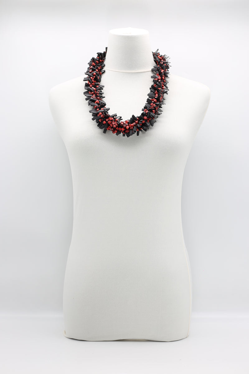 Hand-crocheted Wooden Beads and Rubber Necklaces - Jianhui London