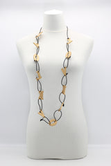 Big LOVE on Leatherette Chain Necklace - Jianhui London