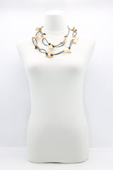 Big LOVE on Leatherette Chain Necklace - Jianhui London