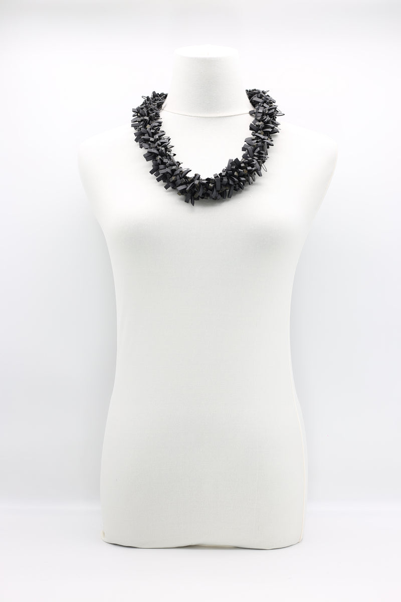 Hand-crocheted Wooden Beads and Rubber Necklaces - Jianhui London