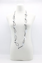 Big LOVE on Leatherette Chain Necklace - Jianhui London