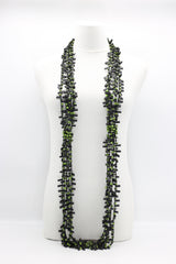 Hand-crocheted Wooden Beads and Rubber Necklaces - Jianhui London