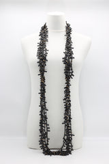 Hand-crocheted Wooden Beads and Rubber Necklaces - Jianhui London