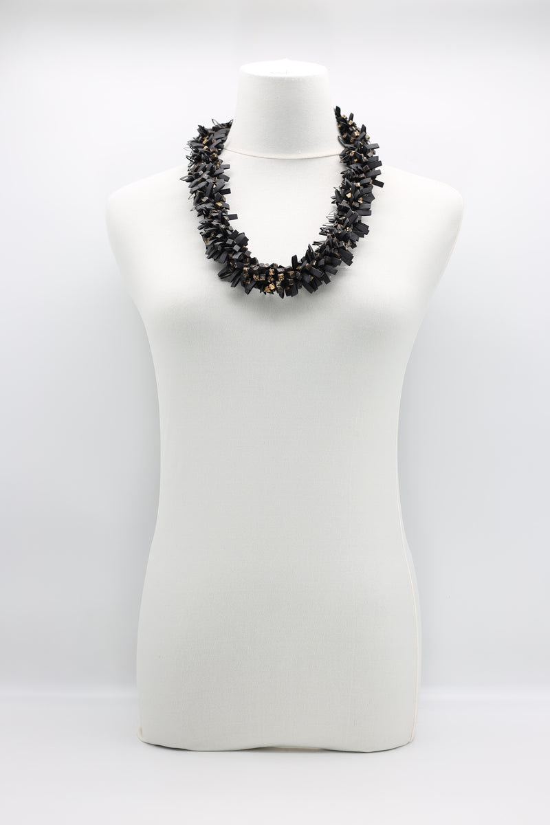 Hand-crocheted Wooden Beads and Rubber Necklaces - Jianhui London