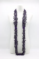 Hand-crocheted Wooden Beads and Rubber Necklaces - Jianhui London
