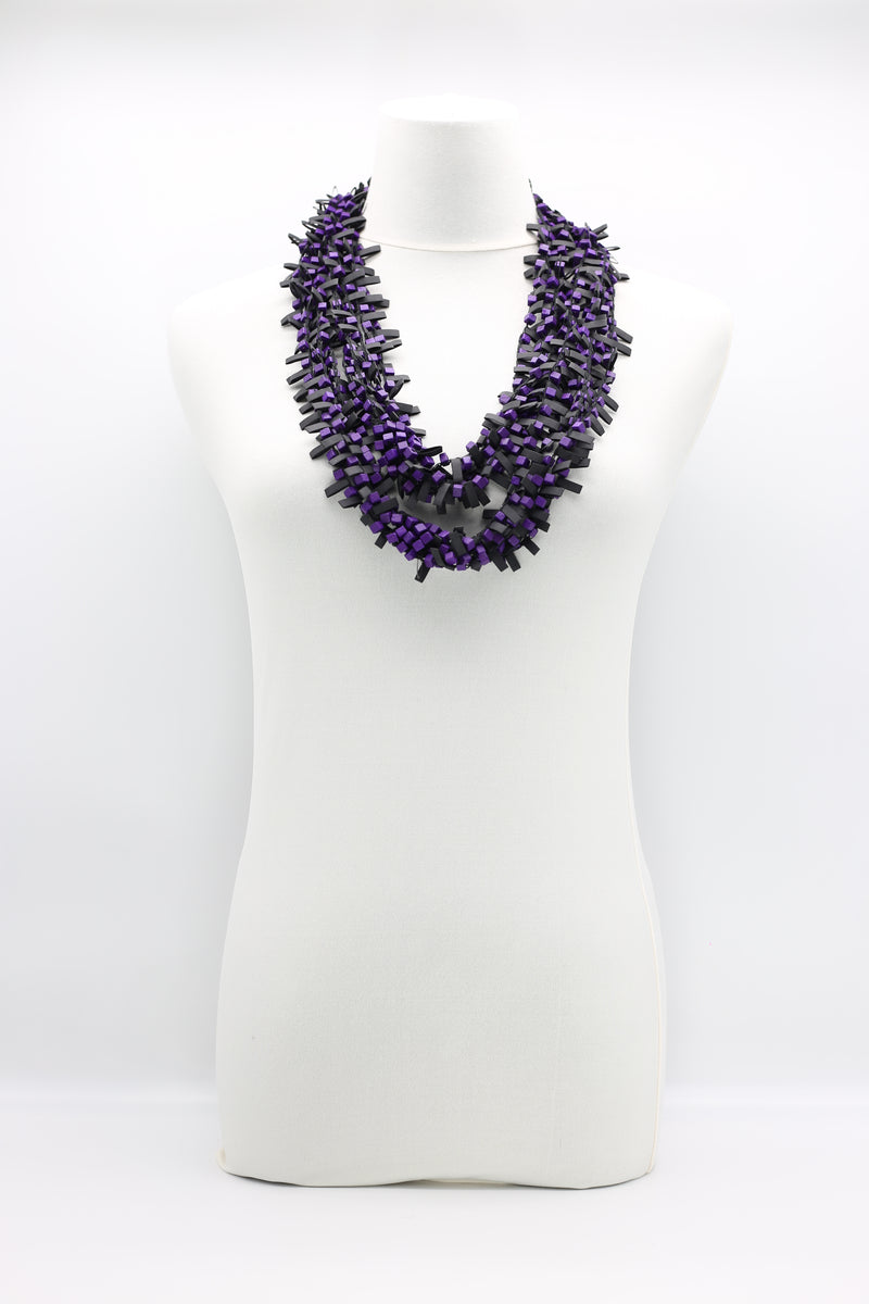 Hand-crocheted Wooden Beads and Rubber Necklaces - Jianhui London