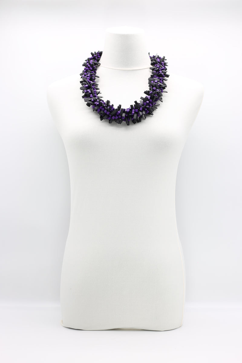 Hand-crocheted Wooden Beads and Rubber Necklaces - Jianhui London