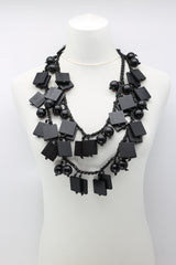 Squares & Beads Necklace - Jianhui London
