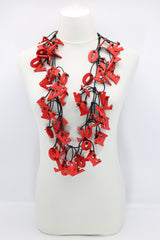 Christmas Collection Big LOVE & Beads Necklaces Set - Red/Black - Jianhui London