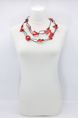 Big LOVE on Leatherette Chain Necklace - Jianhui London