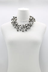 CRYSTAL CUBES ON FISHING WIRE NECKLACES - SHORT - Jianhui London