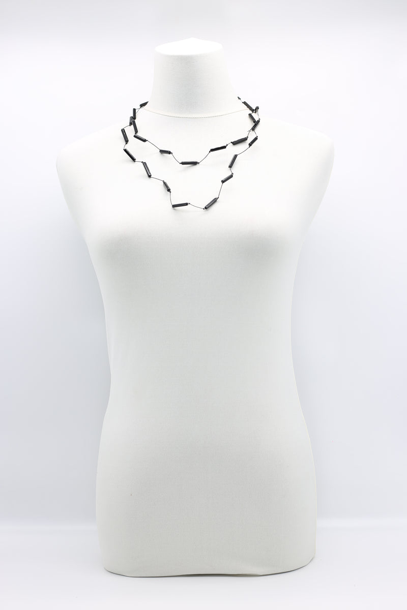 Crystal Beads & Tubes Necklaces Set - Jianhui London