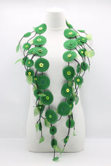 Hand Made Recycled Fabric Flower Neckalce - Jianhui London