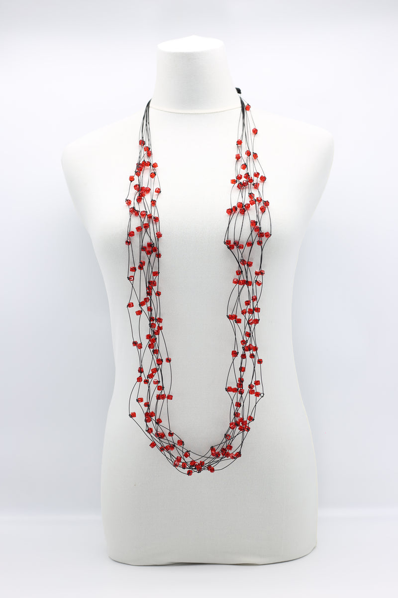 10-stand Crystal Knotted Necklaces - Jianhui London