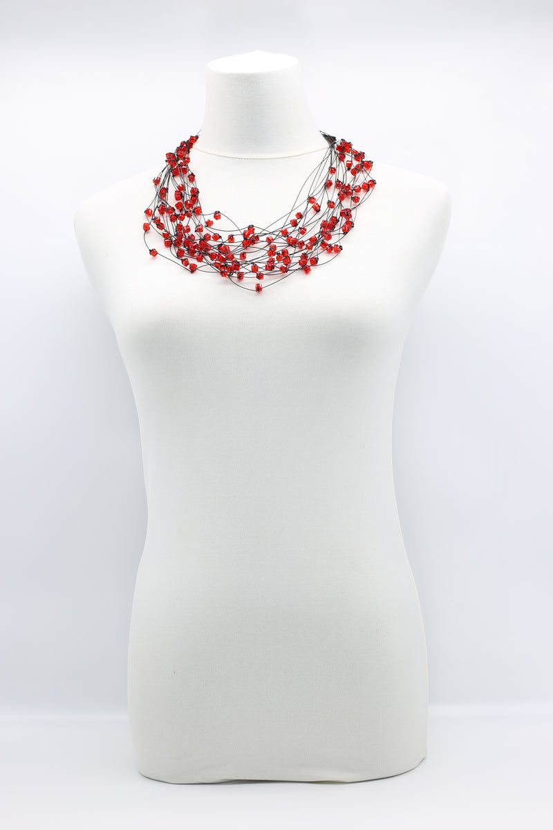 10-stand Crystal Knotted Necklaces - Jianhui London