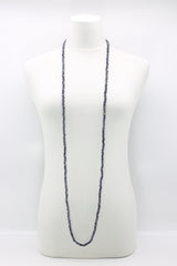 SINGLE STRAND - 5 X 6 MM WOODEN BEADS NECKLACE - HAND PAINTED - Jianhui London