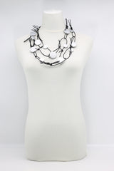 Coins on Leatherette Chain Necklace - Jianhui London