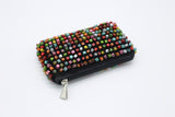 Small Hand-painted Hand-crocheted Beads Bag Summer Multi - Jianhui London