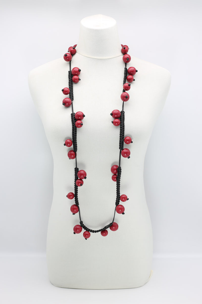 Coins on Cord & Berry Necklaces Set - Jianhui London