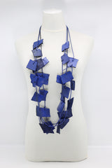 Recycled Leather Irregular Shapes Necklace - Jianhui London