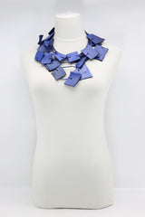 Recycled Leather Irregular Shapes Necklace - Jianhui London